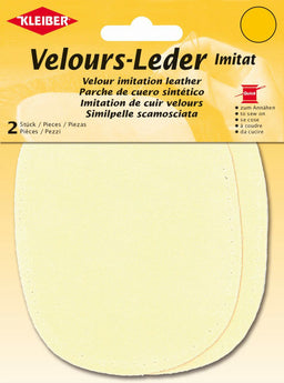 896-43 - VELOUR IMITATION LEATHER PATCH (X2) CHAMOIS