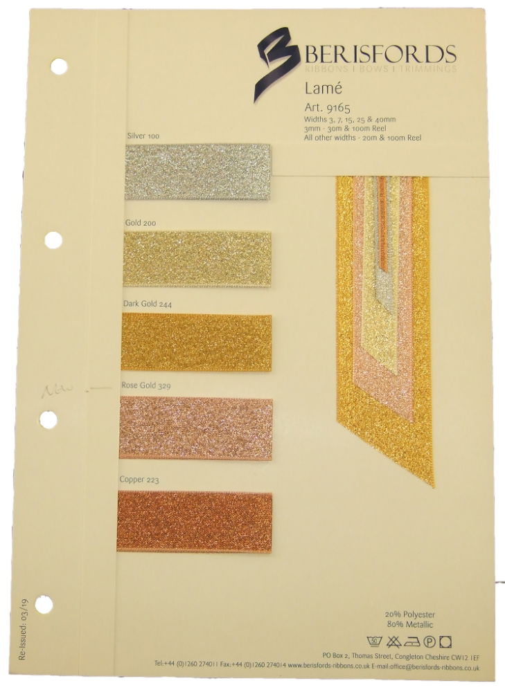 9165S - LAME SHADE CARD