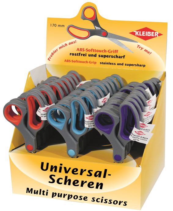 920-99 - UNIVERSAL SOFT GRIP SCISSOR DISPLAY BOX