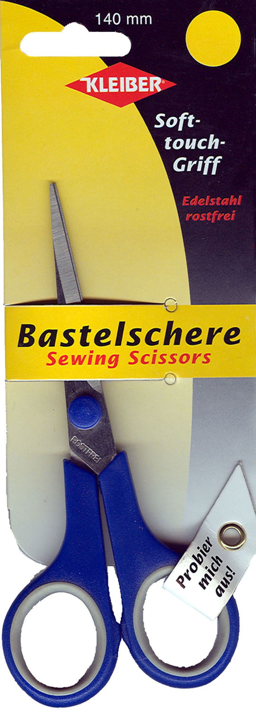 921-33 - KLEIBER SOFT TOUCH SEWING SCISSORS 140mm BLUE