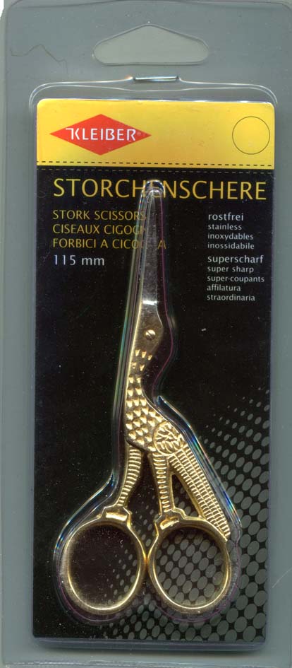 921-70 - KLEIBER STORK EMBROIDERY SCISSOR 115mm