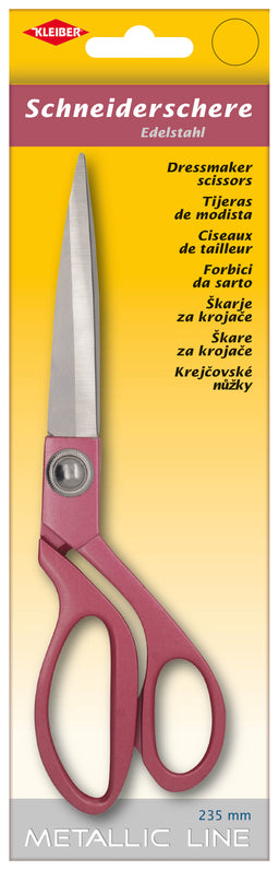 923-12 KLEIBER METALLIC LINE DRESSMAKER SCISSORS 235mm FUCHSIA