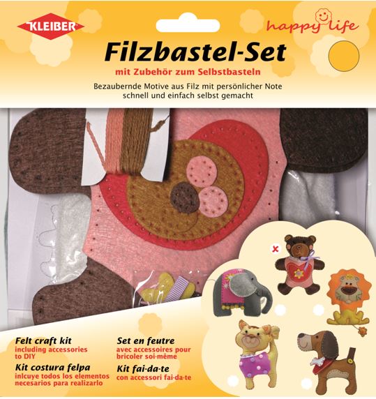 931-10 - KLEIBER ANIMAL FELT KIT BEAR (21cm)