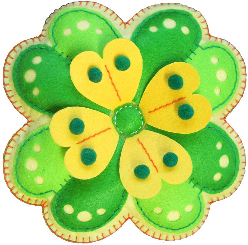 931-33  **KLEIBER SPRING FELT KIT CLOVER (22X22cm)