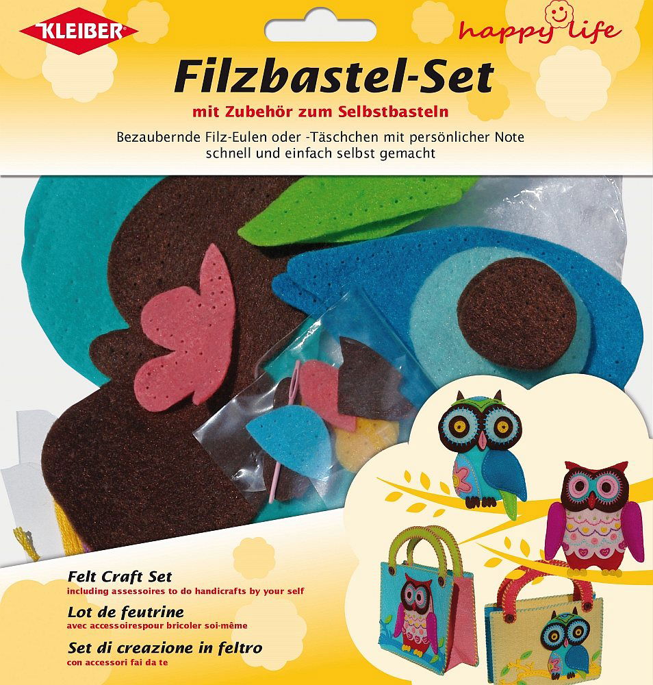 931-65 - CHILDS OWL BAG KIT  21x16cm  CREAM