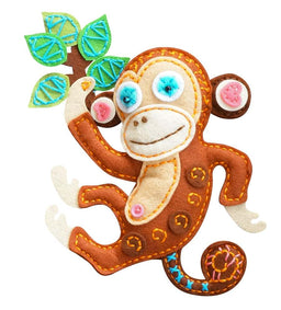 931-77 - KLEIBER ANIMAL FELT KIT MONKEY (23cm)