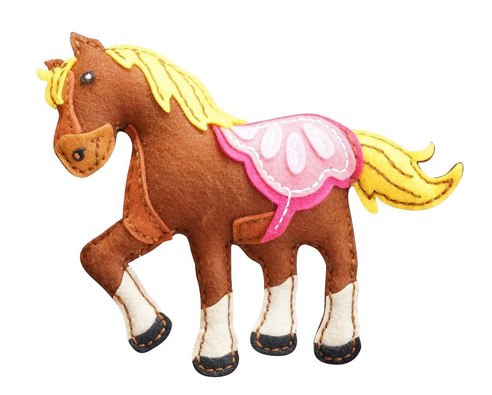 931-79 - KLEIBER ANIMAL FELT KIT PONY (25cm)