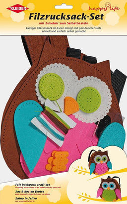 931-85 - OWL RUCKSACK  KIT 24x23cm PINK