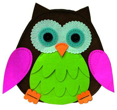 931-86 - OWL RUCKSACK KIT 24 x 23cm GREEN