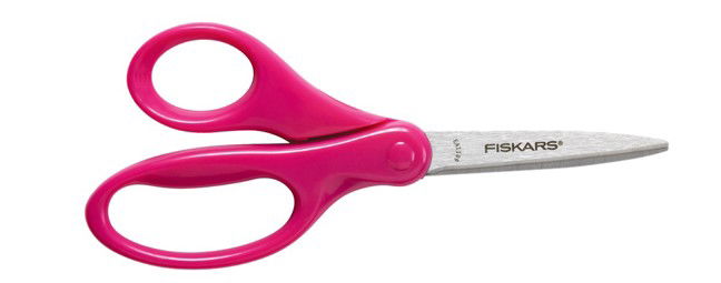 9458R - **1003858 FISKARS STUDENT 12+ SCISSORS 18cm RED