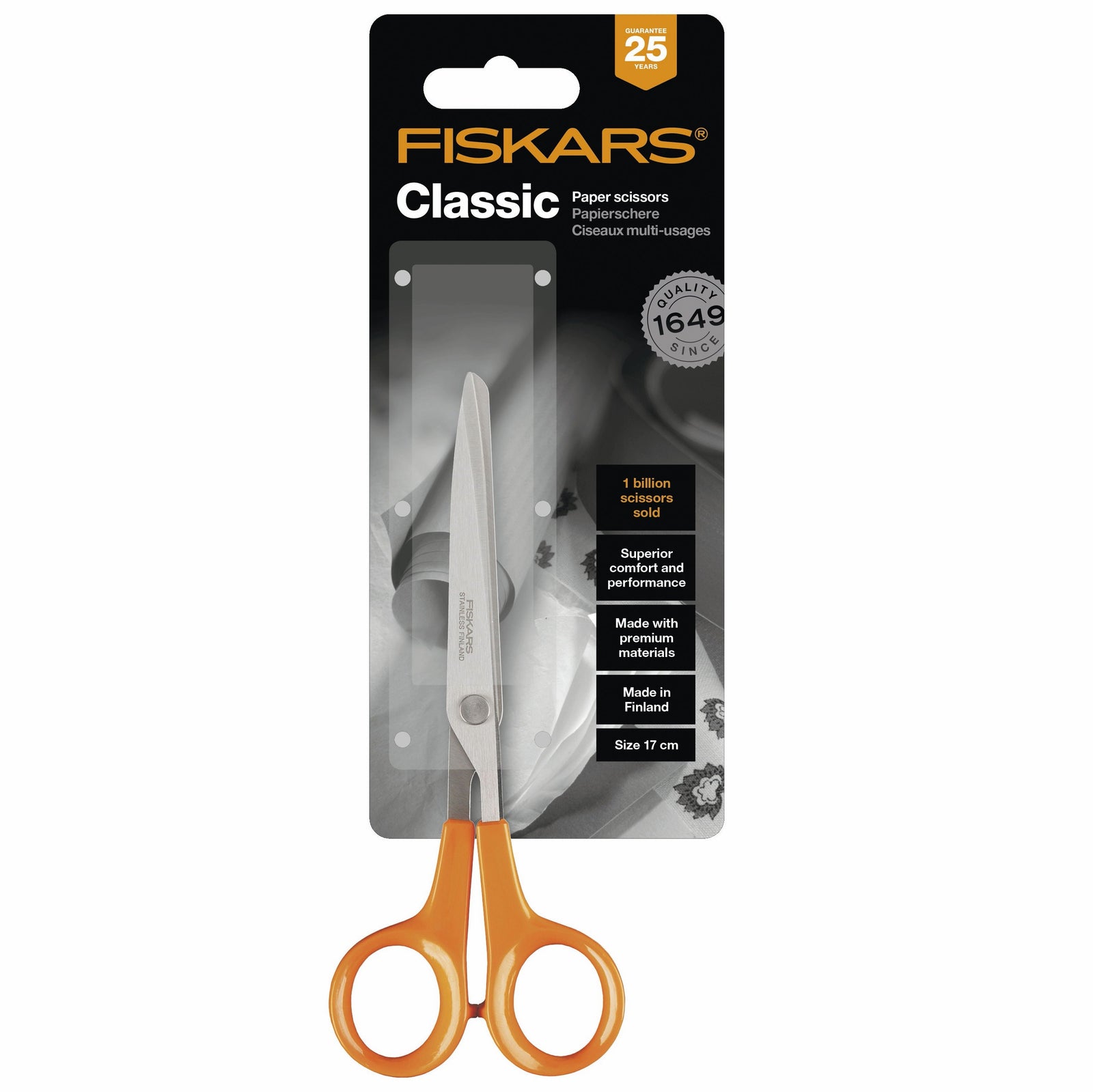 9859 - 1005150  FISKARS CLASSIC MULTI PURPOSE 17cm