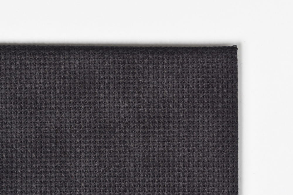 A14BL - COTTON AIDA 14 CT  BLACK 35X50CM