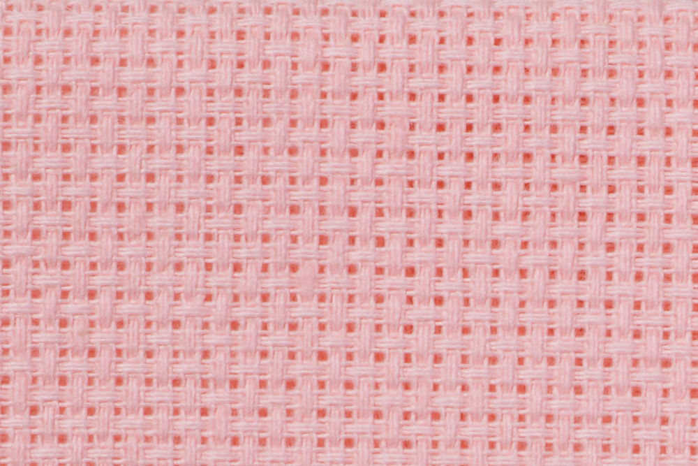 A14P - COTTON AIDA 14 CT PINK 35X50CM