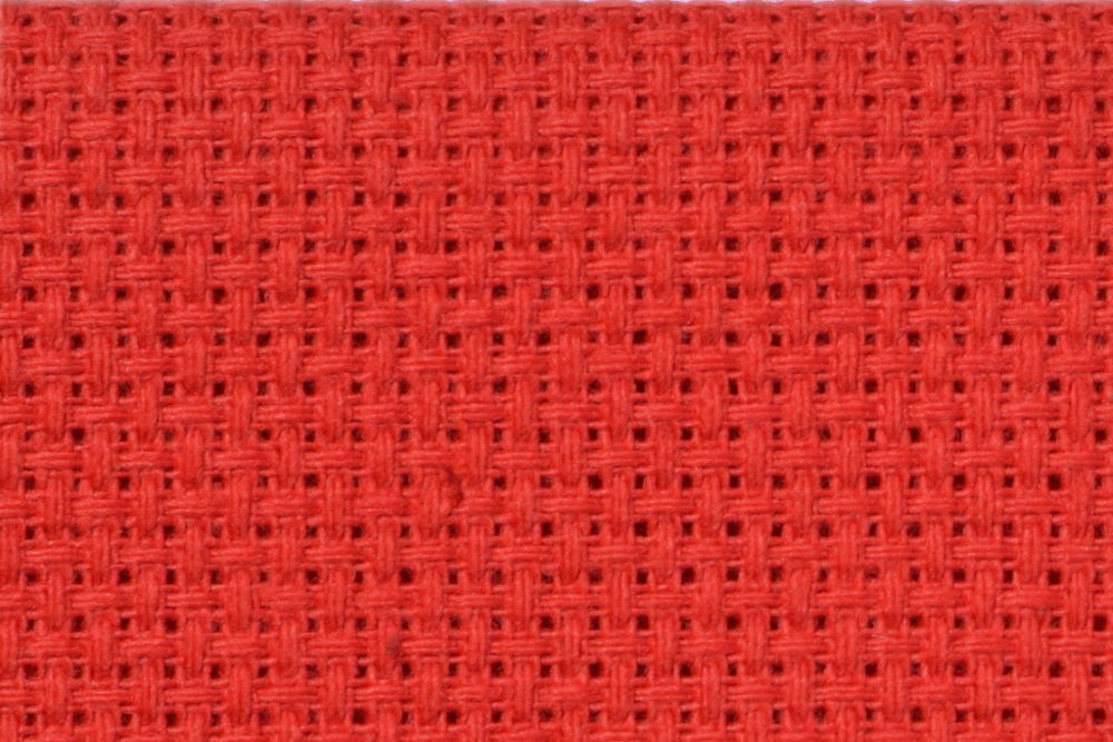 A14R - COTTON AIDA 14 CT RED 35 X50CMS