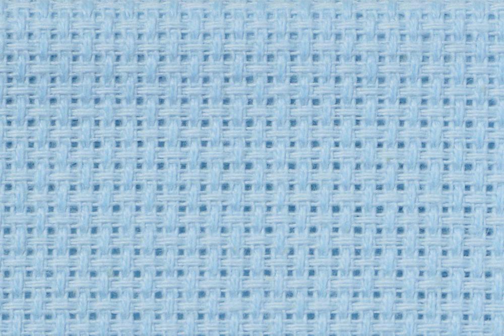A14SB - COTTON AIDA 14 CT SKY BLUE 35X50CM