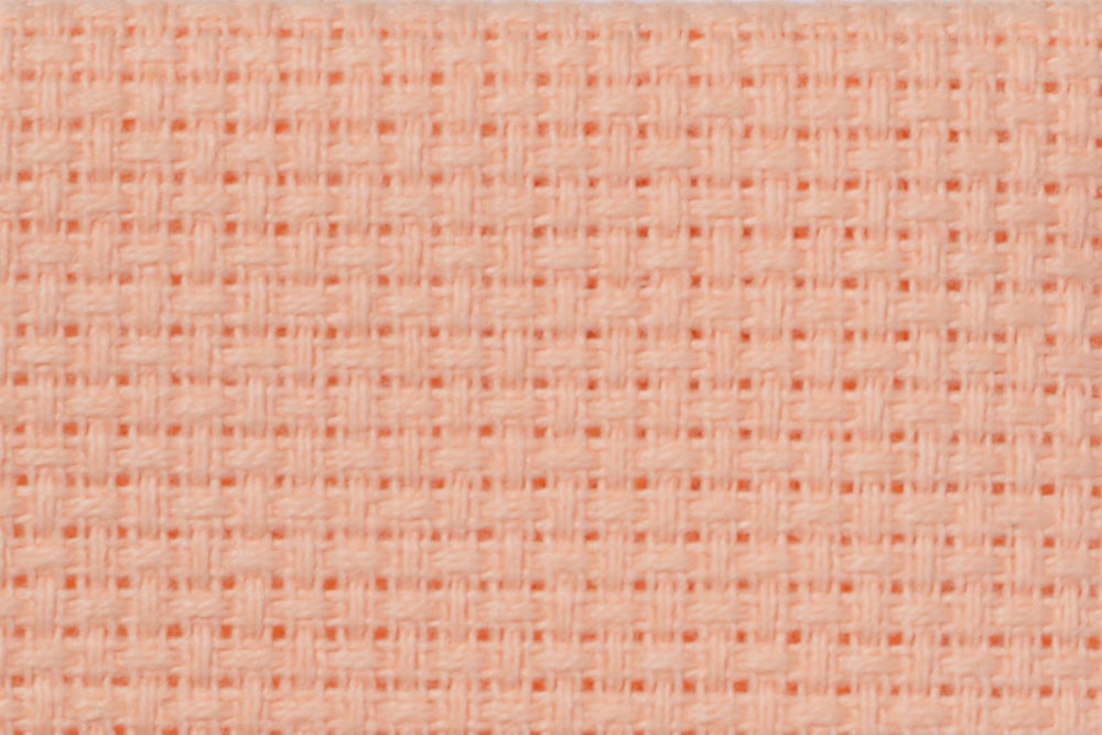 A14S - COTTON AIDA 14 CT SALMON 35X50CM