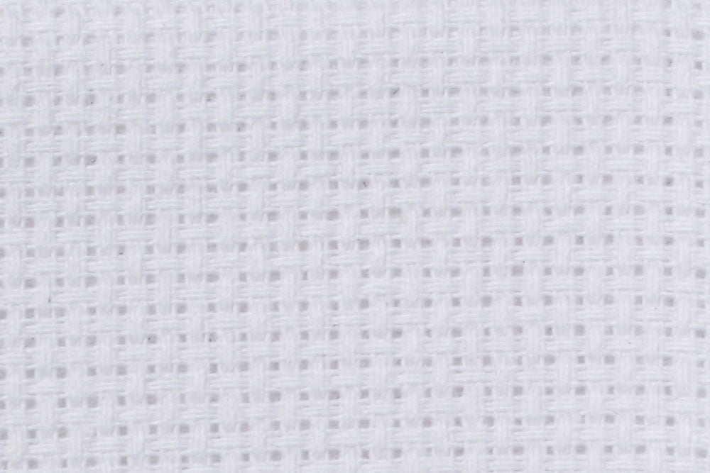 A14WH - COTTON AIDA 14 CT WHITE 35X50CM