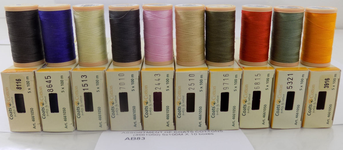 AB83  ASSORTMENT OF COATS COTTONS (4661050) 5x100M X 10 boxes