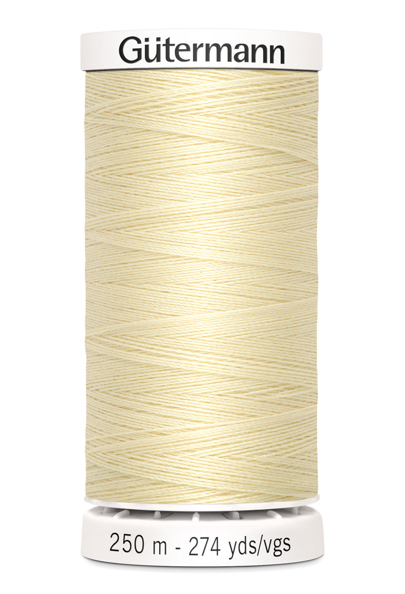 717878-610- GUTERMANN SEW ALL THREAD 250 m 610 PALE CREAM
