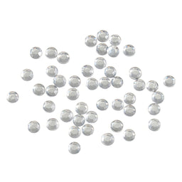B6012-1 - ACRYLIC STONES 4mm ROUND (100pcs)  1 CLEAR