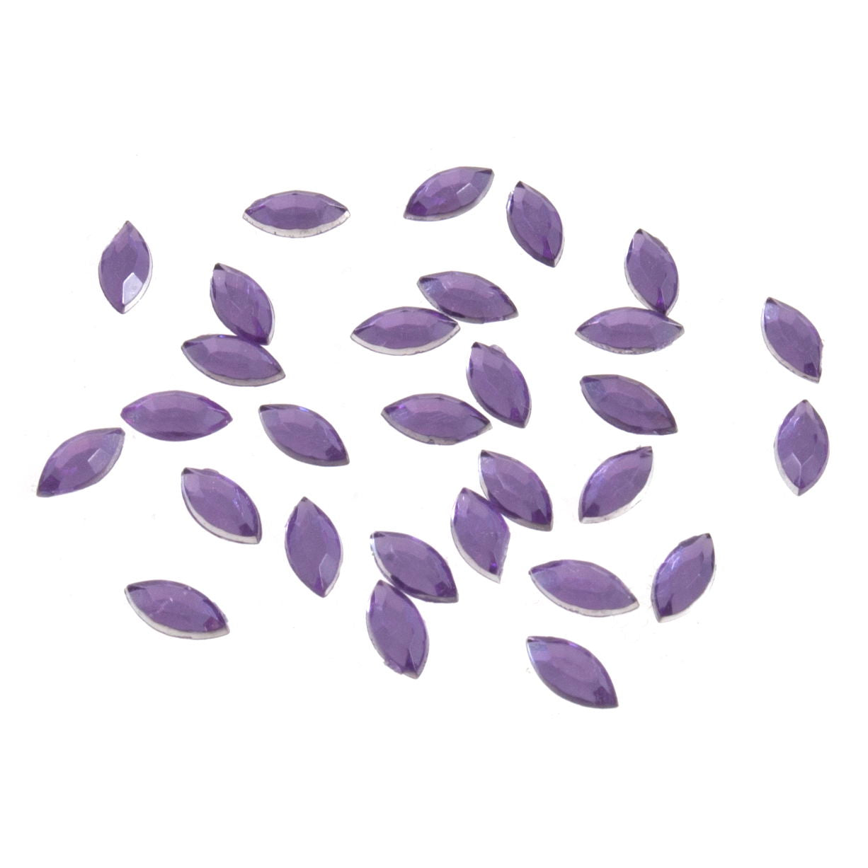 B6039-11 - ACRYLIC STONES 8x4mm OVAL (30pcs) 11 LILAC
