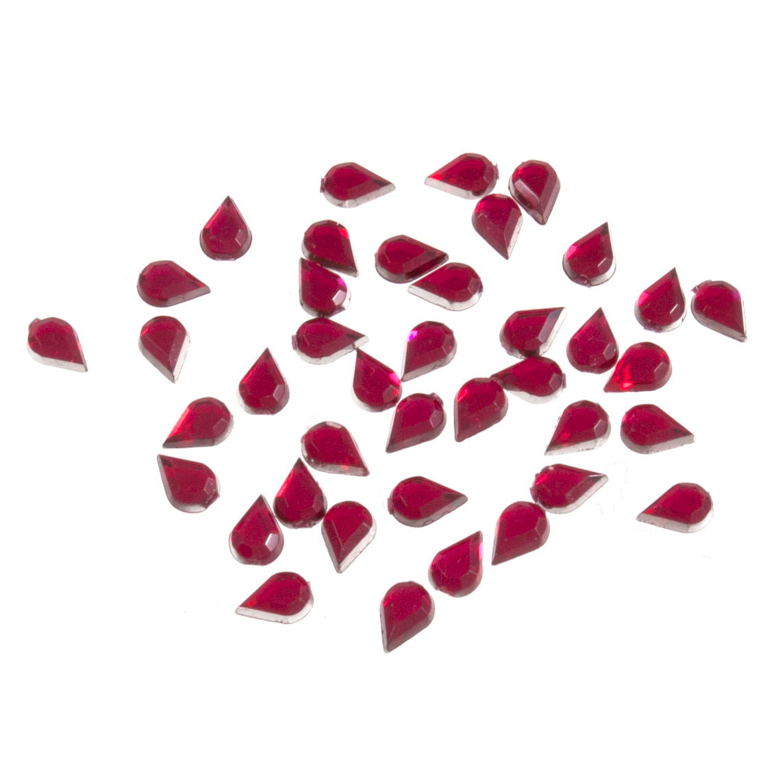 B6040-7 - ACRYLIC STONES 6x4mm DROP (50pcs) 7 CERISE