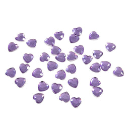 B6041-11 - ACRYLIC STONES 6mm HEARTS (35pcs) 11 LILAC