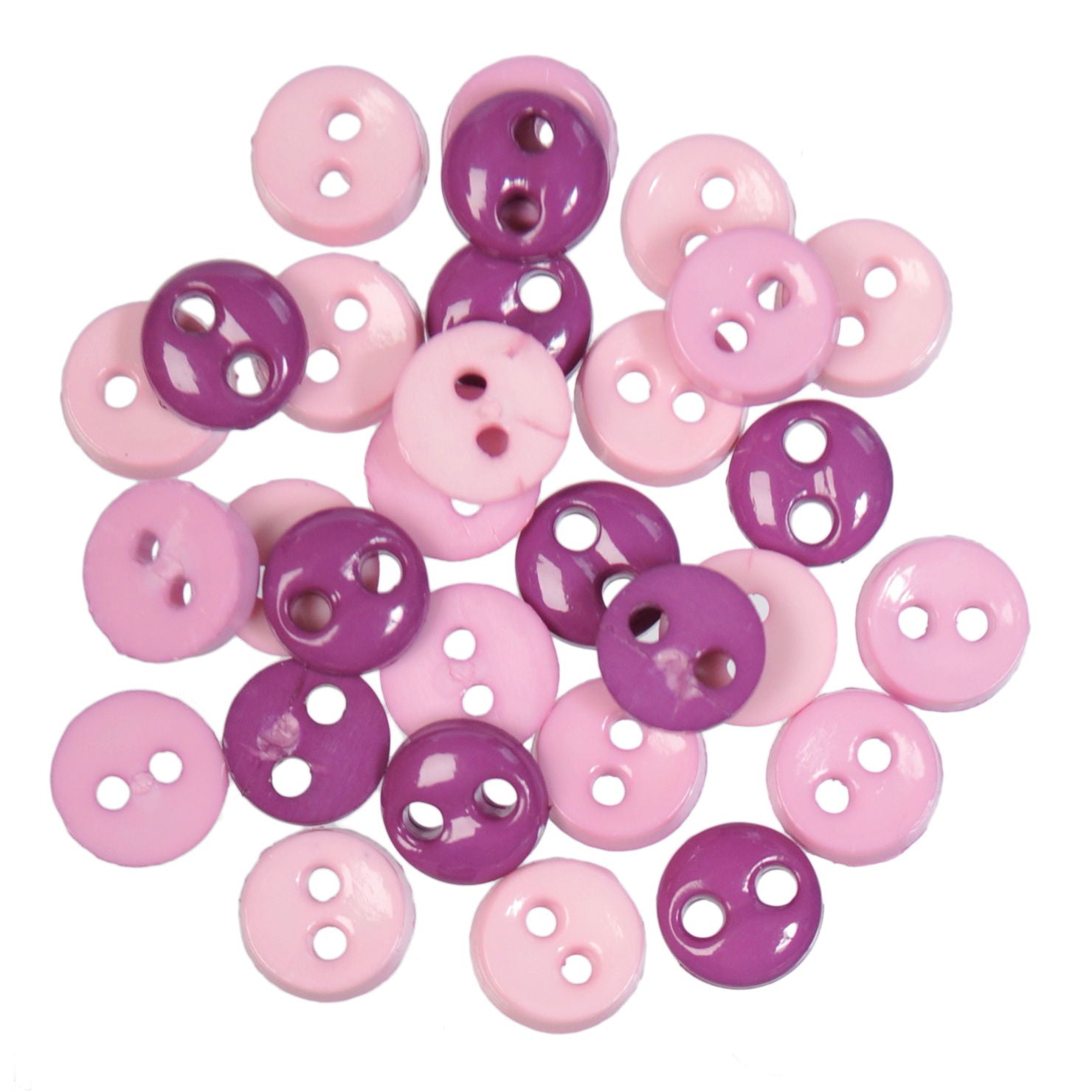 B6211-11 - MINI CRAFT BUTTONS ROUND 11 LILAC 2.5GM