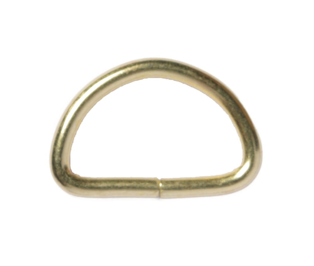 BDR-19 - BRASS 'D' RING 19MM (3/4'')  X 100