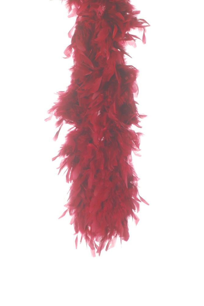 BOA-CB - FEATHER BOA HEAVY DUTY CRANBERRY **1.82M**