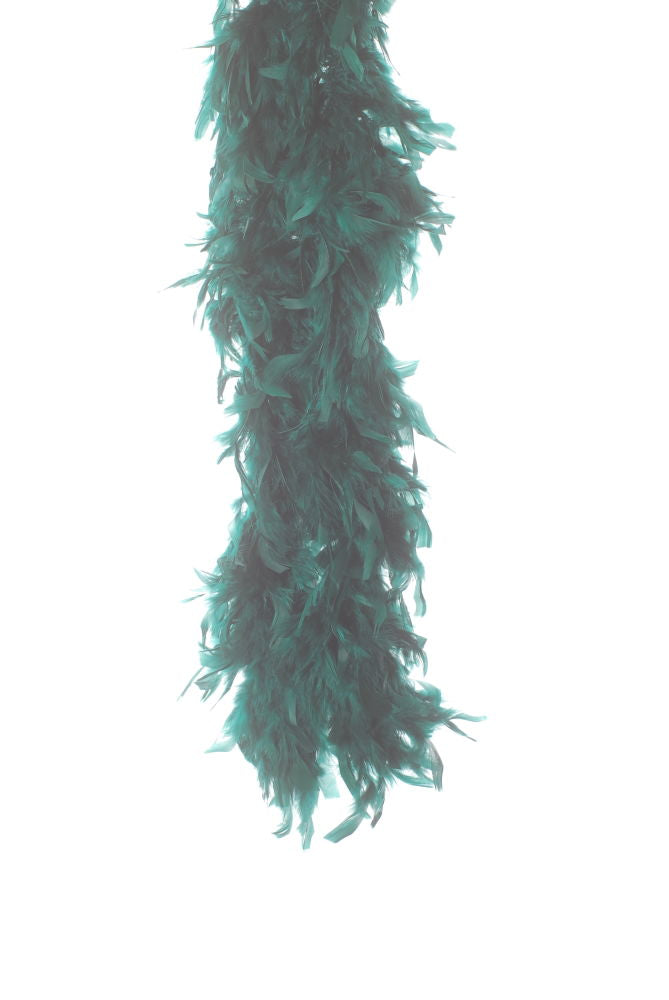 BOA-FG - FEATHER BOA HEAVY DUTY FOREST GREEN **1.82M**