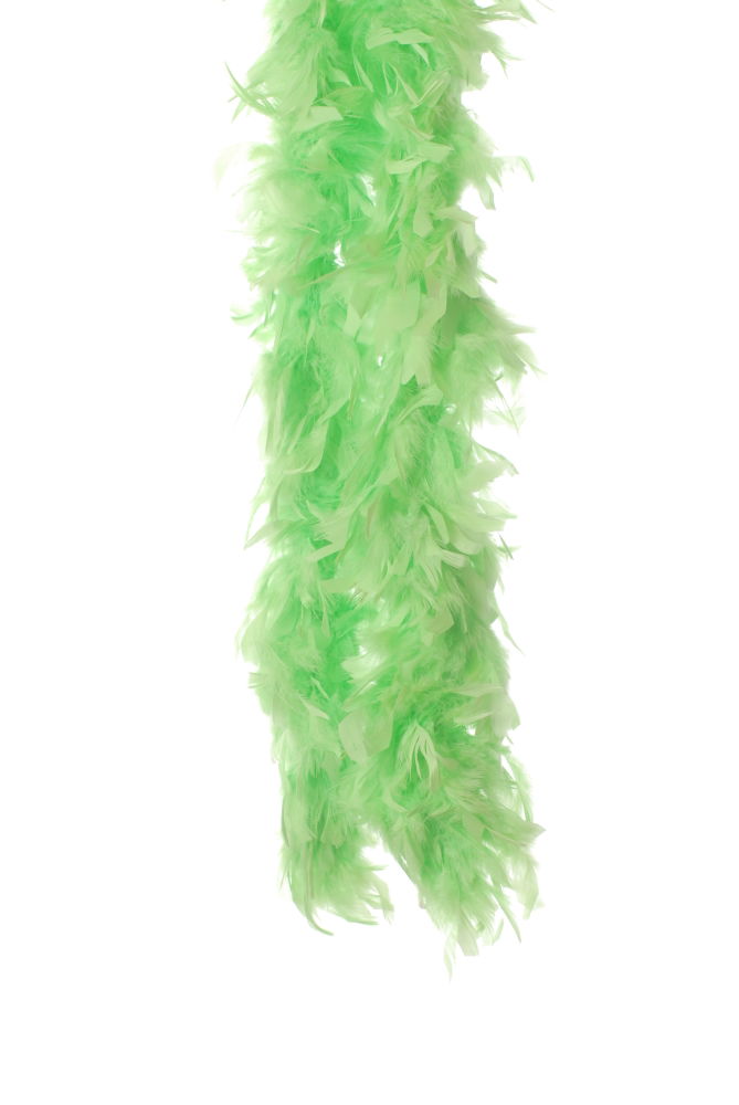 BOA-LG - FEATHER BOA HEAVY DUTY LT GREEN **1.82M**