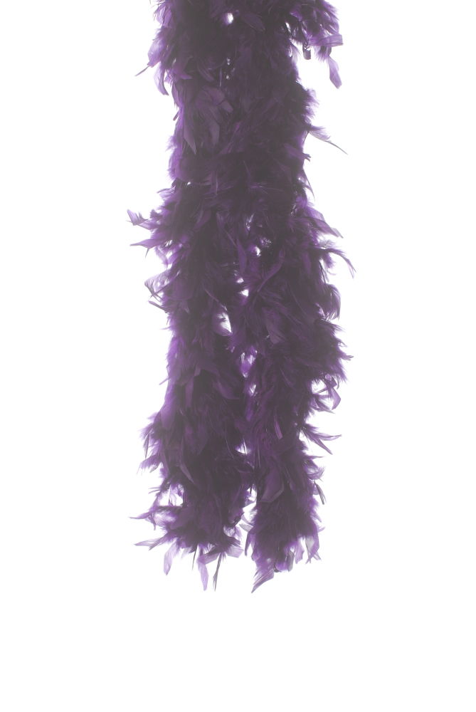 BOA-PU - FEATHER BOA HEAVY DUTY PURPLE **1.82M**