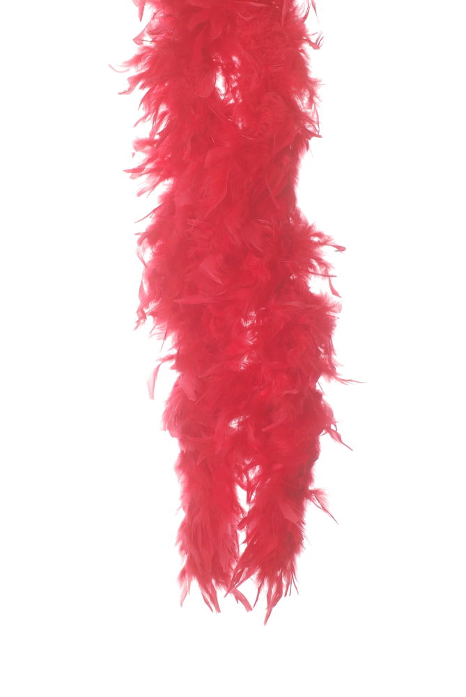 BOA-R - FEATHER BOA HEAVY DUTY RED **1.82M**