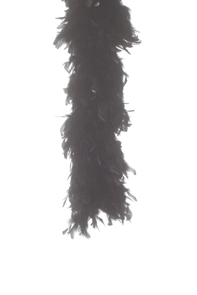 BOAIB - FEATHER BOA H DUTY IRID LINING/BLACK **1.82M**