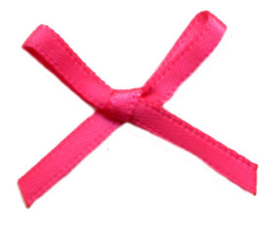 BOW3-175 - SCATTER BOW 3mm 175 HOT PINK