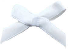 BOW7-029 - SCATTER BOW 7mm 029 WHITE