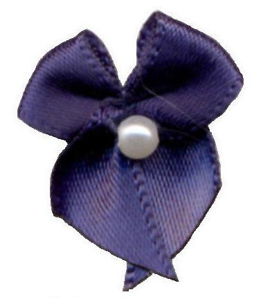 BOWP370 - SCATTER BOW WITH PEARL 370 NAVY BLUE
