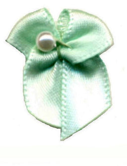 BOWP513 - SCATTER BOW WITH PEARL 513 MINT GREEN