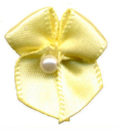 BOWP617 - SCATTER BOW WITH PEARL 617 B MAIZE