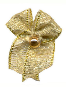 BOWPG - SCATTER BOW GOLD BEAD GOLD LUREX