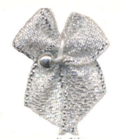 BOWPS - SCATTER BOW GOLD BEAD SILVER LUREX