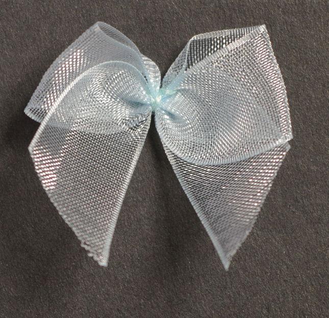 BOWS305 - SHEER RIBBON BOW 305 PALE BLUE