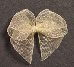 BOWS815 - SHEER RIBBON BOW 815 CREAM