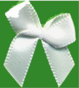 BSB029 - --BABY SCATTER BOWS 029 WHITE