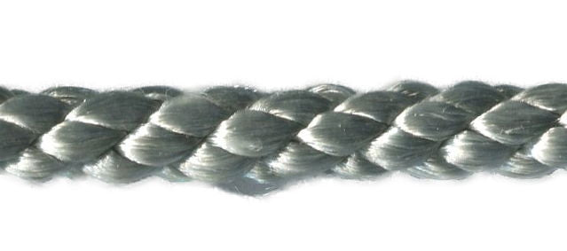 BT15693-5707 - BRIT TRIM CREPE CORD 6mm 5707  SILVER GREY