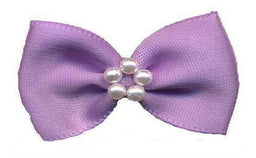 BTP430 - RIBBON BOWTIE & PEARL 430 LT ORCHID