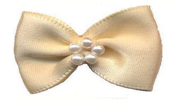 BTP815 - RIBBON BOWTIE & PEARL 815 CREAM