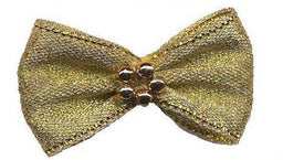BTPG - RIBBON BOWTIE & PEARL ALL GOLD