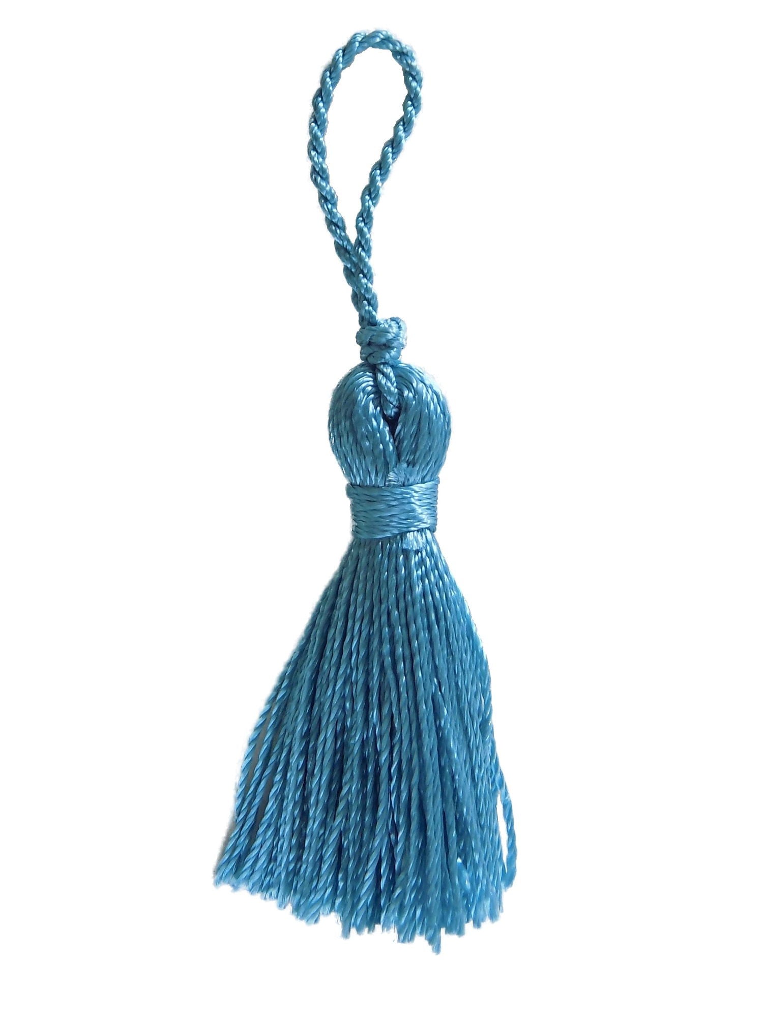 BTTA10 AQUA 4cm TASSEL PACK OF 8